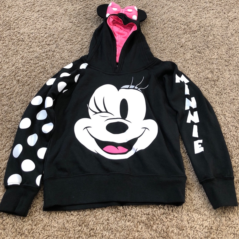 New Disney Girls Minnie Mouse Sweatshirt